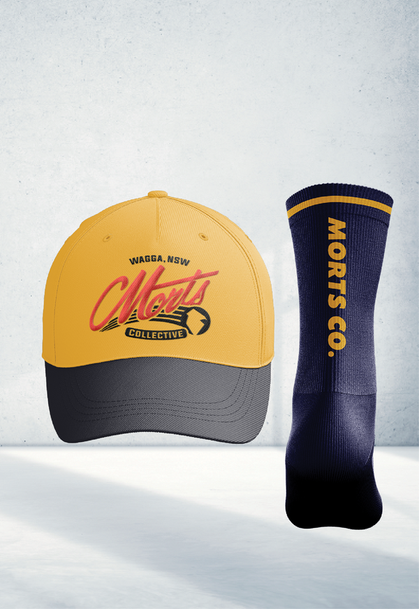 Yellow/Black Cap & Socks Bundle (NEW!)